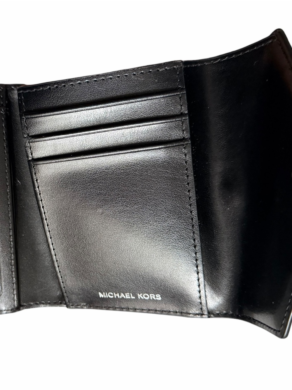 Michael Kors Black and Silver Envelope Wallet - Picture 5 of 5